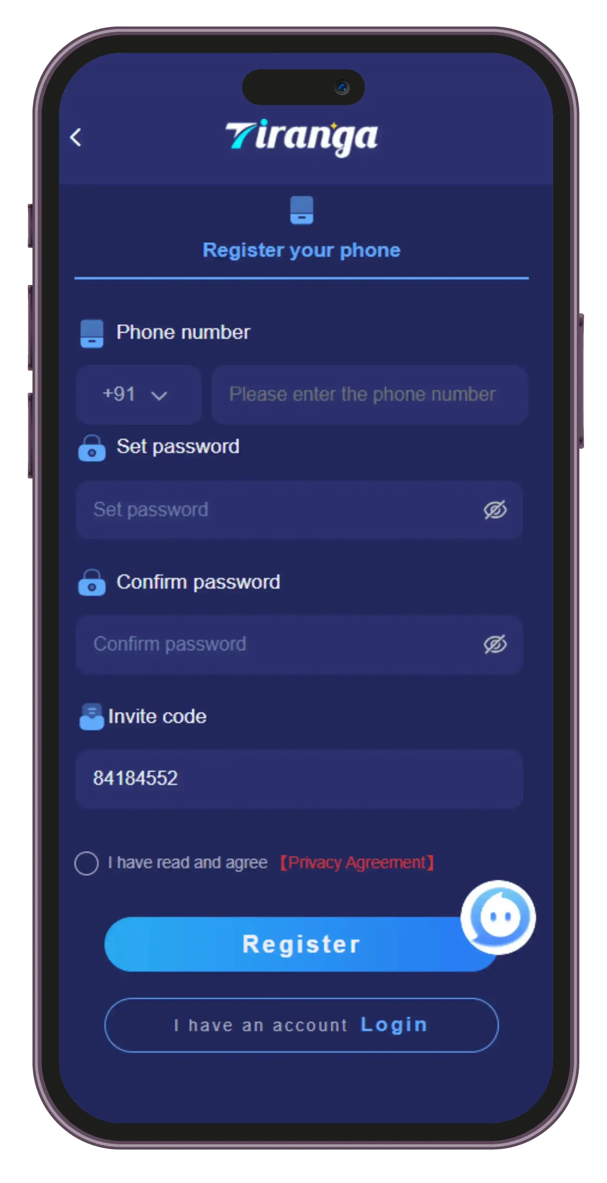 Tiranga Games Registration